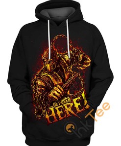 Mortal Kombat Scorpion All Over Print Hoodie 3D with Intriguing Design