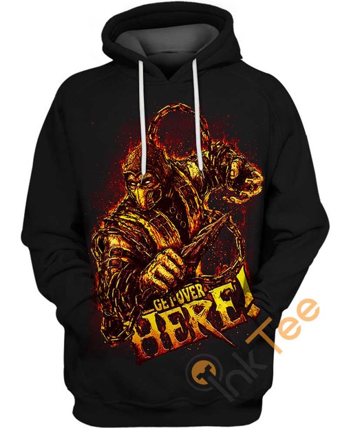 Mortal Kombat Scorpion All Over Print Hoodie 3D with Intriguing Design