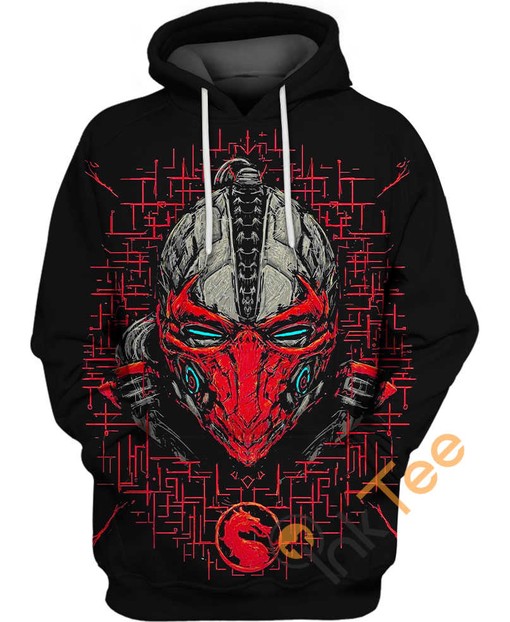 Mortal Kombat Triborg's Mask 3D Printed All Over Custom Hoodie