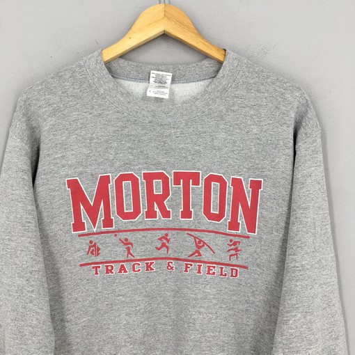 Morton Track And Field Vintage Sweatshirt - Vintage NCAA Shirts - Image 2