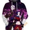 Motoko And Batou Ghost in the Shell Custom All Over Print Hoodie 3D with Intriguing Graphic Art