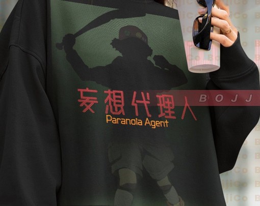Mousou Dairinin SWEATER: Anime Paranoia Agent Tees with Boy and Bat Design - Image 4