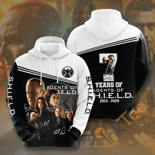Movie Agents Of S.h.i.e.l.d. USA All Over Print Hoodie 3D - Marvel Style