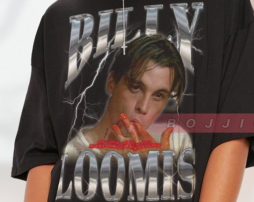 Movie Character Shirt - Billy Loomis, Scary Horror Homage Fan Vintage Retro T-shirt - Image 2