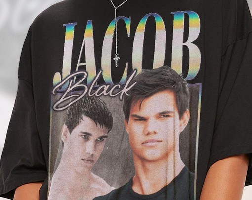 Movie Character Shirts, JACOB BLACK Team Edward Cullen and Robert Pattinson Shirt, Team Jacob Homage Tshirt - Image 2