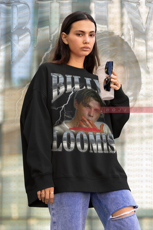 Movie Fans Gifts - Billy Loomis, Scary Horror Homage Fan Vintage Sweatshirt Scream Sidney Actress Stu Matcher