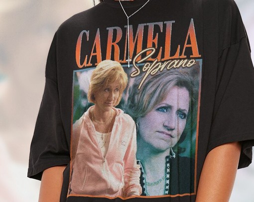 Movie Fans Gifts: CARMELA SOPRANO Shirt, Wife of Mafia Boss Homage Tee, Gangster Tee, Edie Falco Tee, La Cosa Nostra - Image 2