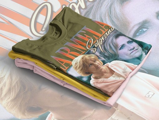 Movie Fans Gifts: CARMELA SOPRANO Shirt, Wife of Mafia Boss Homage Tee, Gangster Tee, Edie Falco Tee, La Cosa Nostra - Image 4