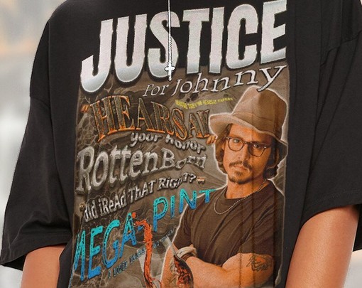 Movie Fans T-shirt, Supporting Justice for Johnny Depp with Hearsay - Image 2