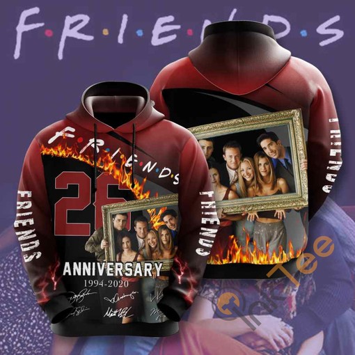 Movie Friends USA All Over Print 3D Hoodie - Classic and Comfortable