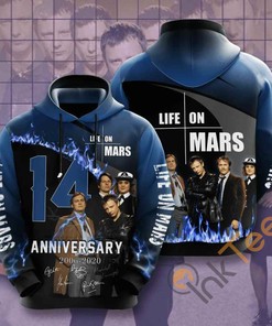 Movie Life On Mars USA All Over Print 3D Hoodie - Futuristic Style