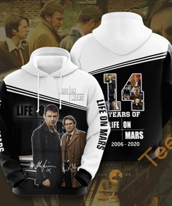 Movie Life On Mars USA Sport All Over Print 3D Hoodie - Retro Futuristic
