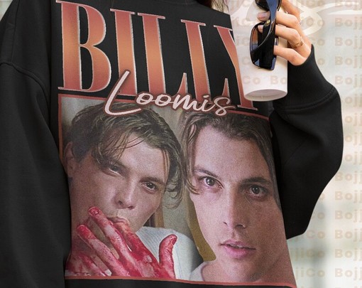 Movie Scary Horror Homage Fan Sweater, Billy Loomis Scream Sidney Actress Stu Matcher Vintage Retro Sweatshirt - Image 4