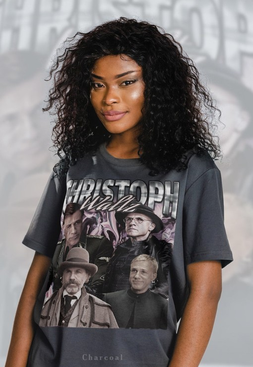 Movie Shirt Christoph Waltz as Dr. Kingschultz, Django and Inglorious Basterds Classic