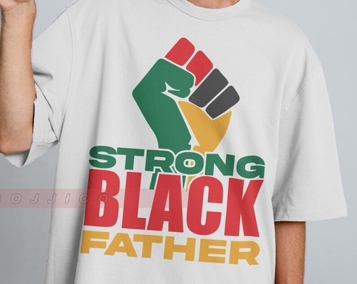 Movie Shirts For Boys: BLM Strong Black Father Unisex Tees, Black Father Matters Equality Shirt - Image 2