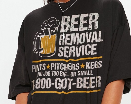 Movie Shirts For Men: 1-800-GOT-Beer Unisex Shirt, Funny Beer Removal Service, Gift Shirt For Him - Image 2