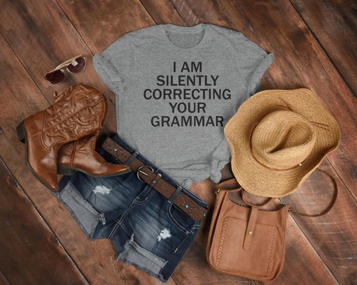 Movie Shirts for English Teachers, I'm Silently Correcting Your Grammar, English Teacher Gift Funny Shirt, Grammar Shirt - Image 4