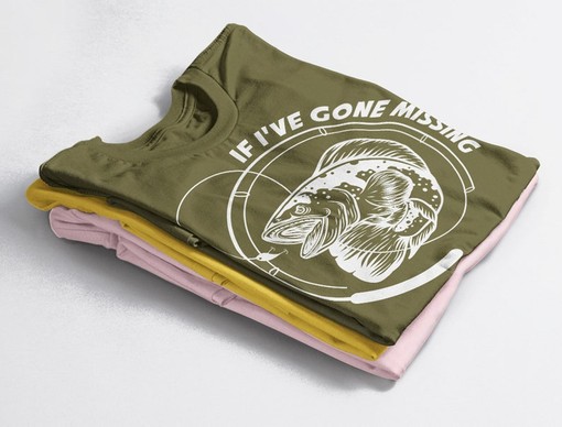 Movie Shirts for Fishermen, If I've gone missing I've gone Fishing Unisex Tees, Funny Fishing Shirt Graphic Tee - Image 4