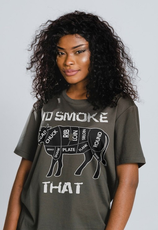 Movie Shirts for Grill Masters, I'd SMOKE THAT Cow Shirt, BBQ Gift Grilling, Meat Smoker Shirt Outdoor Cook Gift