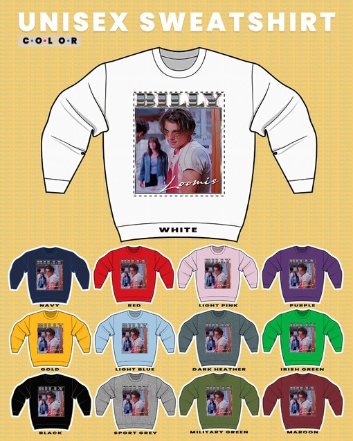 Movie Shirts for Men - Billy Loomis, Scary Horror Homage Fan Retro Sweatshirt Scream Sidney Actress Stu Matcher - Image 3