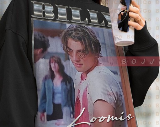 Movie Shirts for Men - Billy Loomis, Scary Horror Homage Fan Retro Sweatshirt Scream Sidney Actress Stu Matcher - Image 4