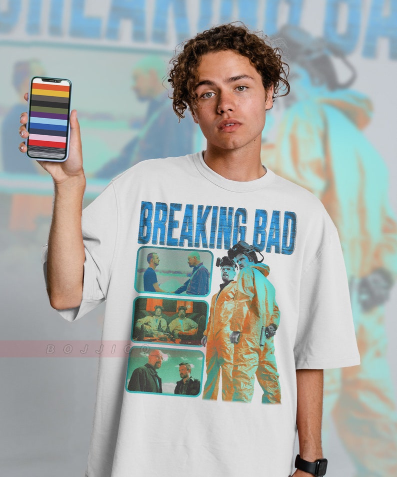 Movie Shirts for Men: Classic TV Series Shirt with Walter White and Jesse Pinkman