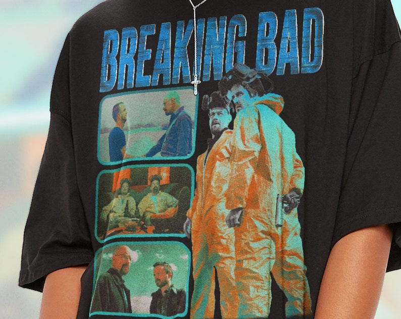 Movie Shirts for Men: Classic TV Series Shirt with Walter White and Jesse Pinkman - Image 2