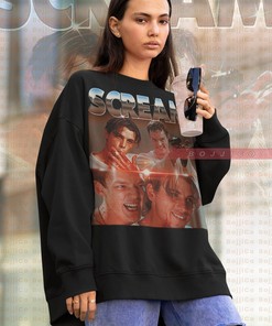 Movie Shirts for Women - Stu Macher Billy Loomis SCREAM Sweater, Scary Movie Sweatshirt