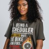 Movie T-shirts: SCHEDULER Fire Rider Unisex Tee, Busy Person Shirt, Hustler Shirt, Achiever Hustle Hard T-Shirt