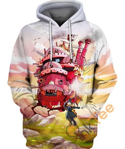 Moving Castle Custom All Over Print Hoodie 3D with Stunning Graphics