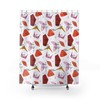 Multi-Colored Mid Century Modern Shower Curtain, Retro Bathroom Decor Accessories