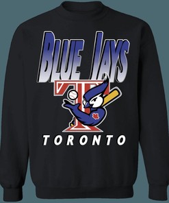 Muscle Bird Vintage MLB Crewneck Sweatshirt Hoodie Shirt for Toronto Blue Jays Fans
