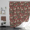 Mushroom Home Decor Fall Shower Curtain with Retro Charm for Groovy 60's 70's Hippie Bathroom Accessory