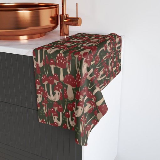 Mushroom Home Decor Fall Shower Curtain with Retro Charm for Groovy 60's 70's Hippie Bathroom Accessory - Image 4
