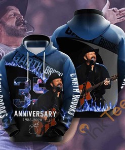 Music Garth Brooks All Over Print 3D Hoodie with Unique Design for Music Fans