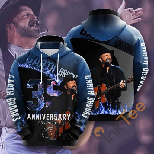 Music Garth Brooks All Over Print 3D Hoodie with Unique Design for Music Fans