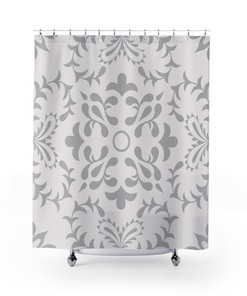 Must-have Contemporary Shower Curtain for College Dorm and Bathroom with Bath Accessories