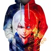 My Hero Academia I Wanna Be A Hero 3D Hoodie with Inspirational Quote