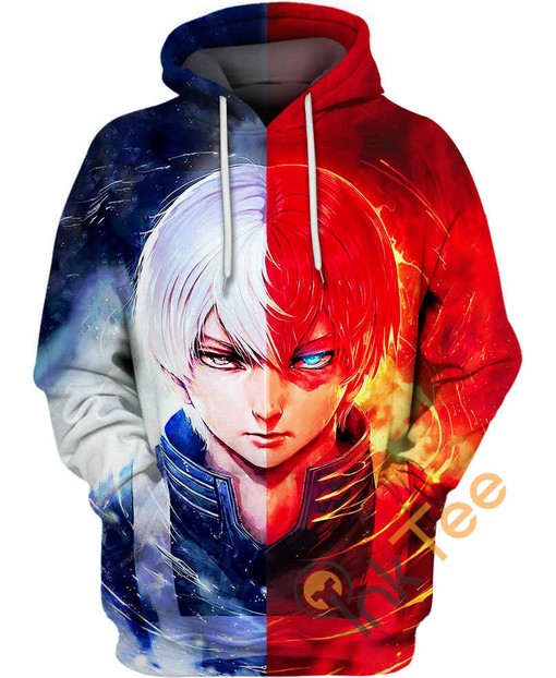 My Hero Academia I Wanna Be A Hero 3D Hoodie with Inspirational Quote