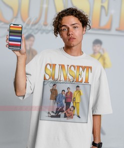 My Jinji Aesthetic Lofi Song Japanese Indie Rock Tee - Sunset Rollercoaster - Rex Orange County and Boy Pablo