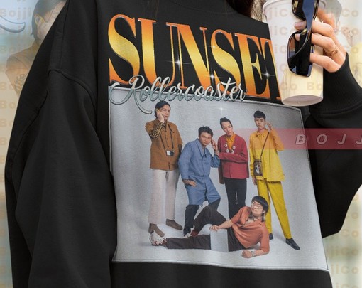 My Jinji Aesthetic Lofi Song Sweatshirt - Japanese Indie Rock Lover - Sunset Rollercoaster - Image 4