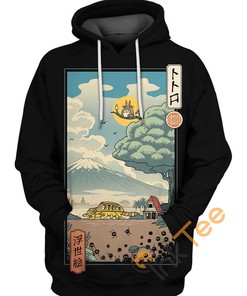 My Neighbor's House Custom Studio Ghibli All Over Print Zip Up Hoodie for Men - Stay Warm in Style