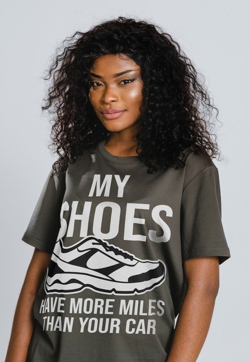 My Shoes Have More Miles Than Your Car Unisex Running Shirt, Workout Jogging Tee