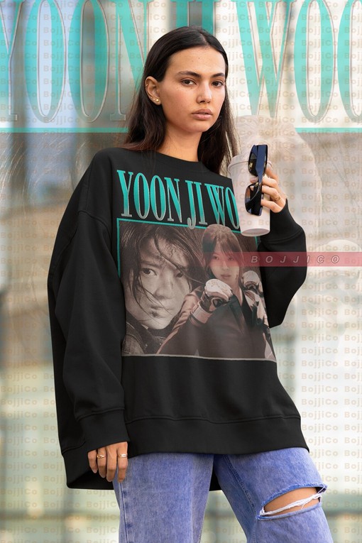 MyName Sweater Homage to Yoon Ji Woo, Oversize Sweater with Classic TV Series KDrama Graphic, Movie Shirts for Men