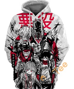 Myh Villains BNHA Custom All Over Print 3D Hoodie - Show Your Dark Side