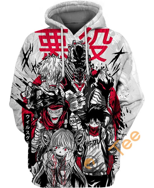 Myh Villains BNHA Custom All Over Print 3D Hoodie - Show Your Dark Side