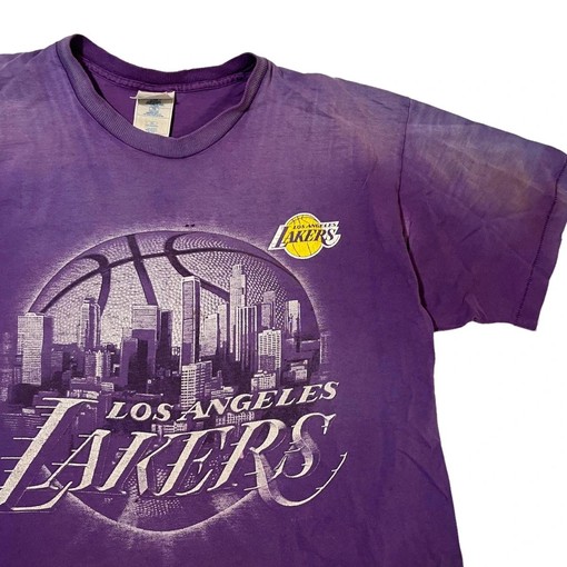NBA LA Lakers Sweatshirt T-shirt - Vintage Style NFL Football Teams Gifts for Fans - Image 2