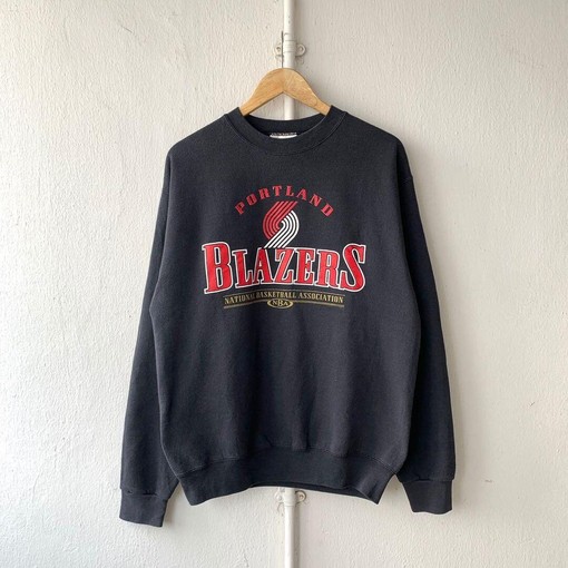 NBA Portland Trail Blazers Logo Sweatshirt -Vintage Portland Shirt for Trail Blazers Fans, Unisex Hoodie