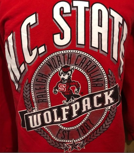 N.C. State Wolfpack Vintage Style Sweatshirt, N.C. State Sweater, Vintage Style N.C. State Shirt - Image 2
