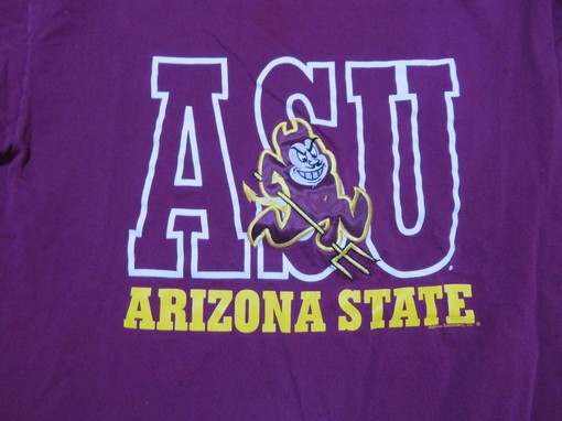 NCAA 1990s Vintage ASU Arizona State University Sun Devils T-Shirt - Image 2